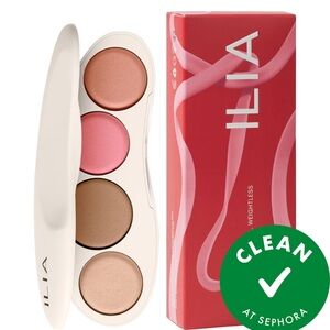 ILIA The Etheral Baked Face Palette with Pink and Brown Hues (Light)